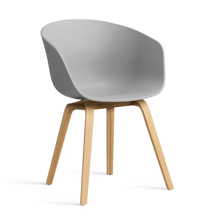About a Chair 22 2.0 stol - Concrete grey-lackerat ekstativ - HAY