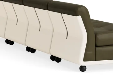 Amanta soffmodul - Cream beige-sense forest, 4-sits - HAY