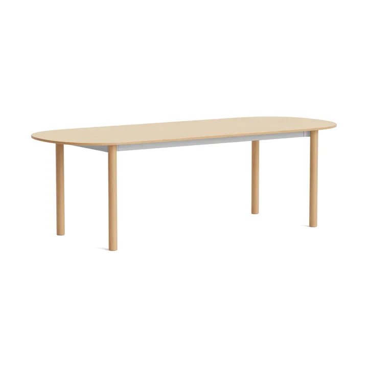 Annex Oblong matbord - Oxiderad aluminium-lackerad ek, 240x95 cm - HAY