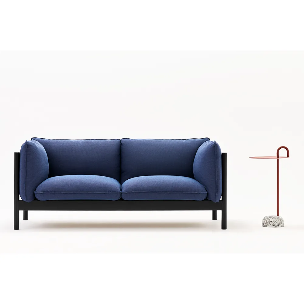 Arbour ECO 3-sits soffa, Beige-vinröd bok HAY
