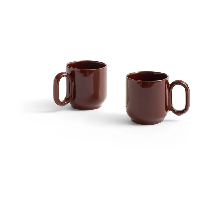 Barro mugg 2-pack - Burgundy - HAY