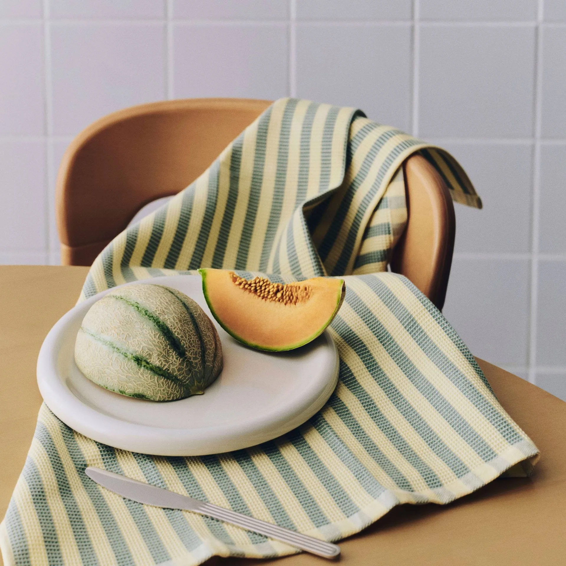 Canteen kökshandduk 52x80 cm, Green-yellow HAY