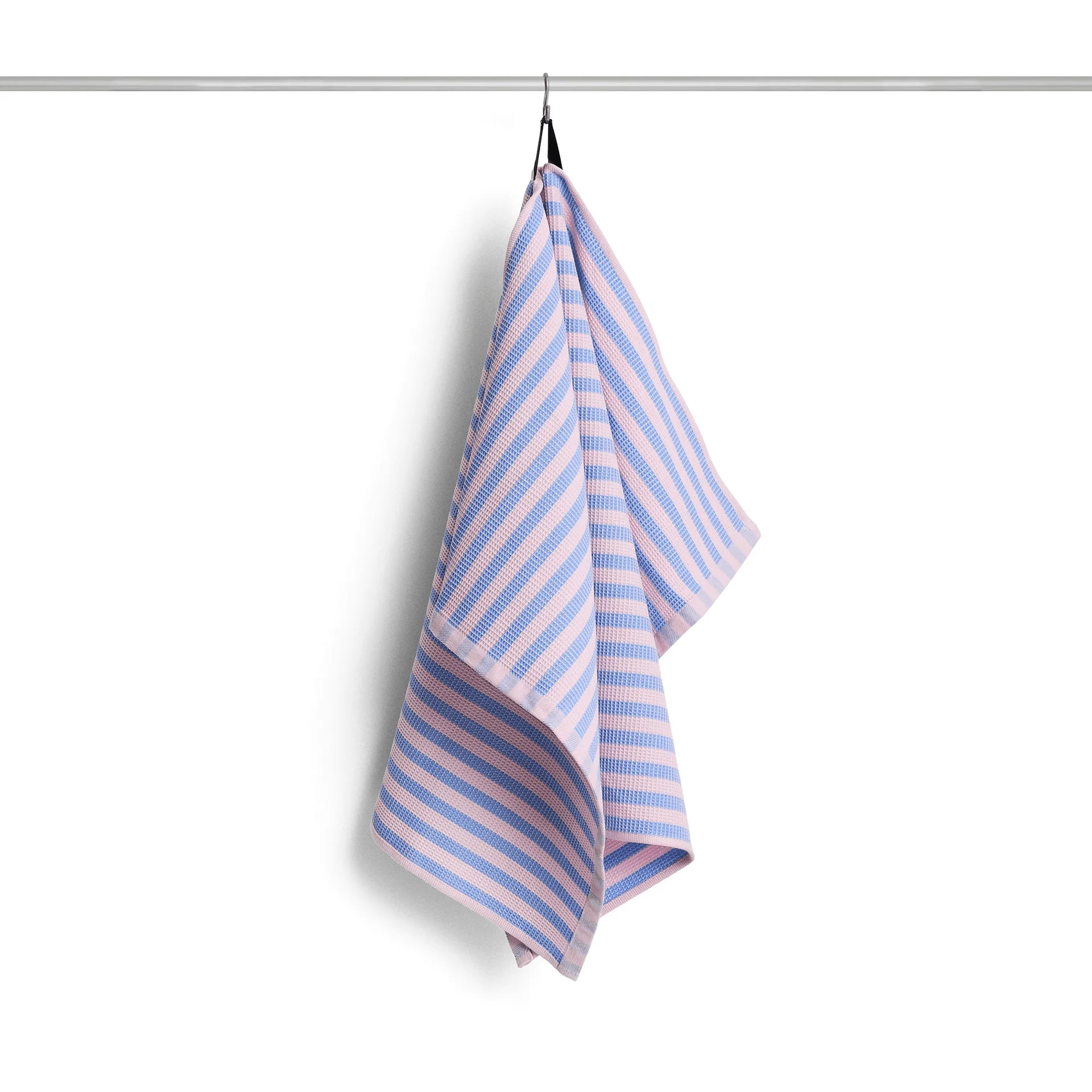 Canteen kökshandduk 52x80 cm, Sky blue-light pink block stripe HAY