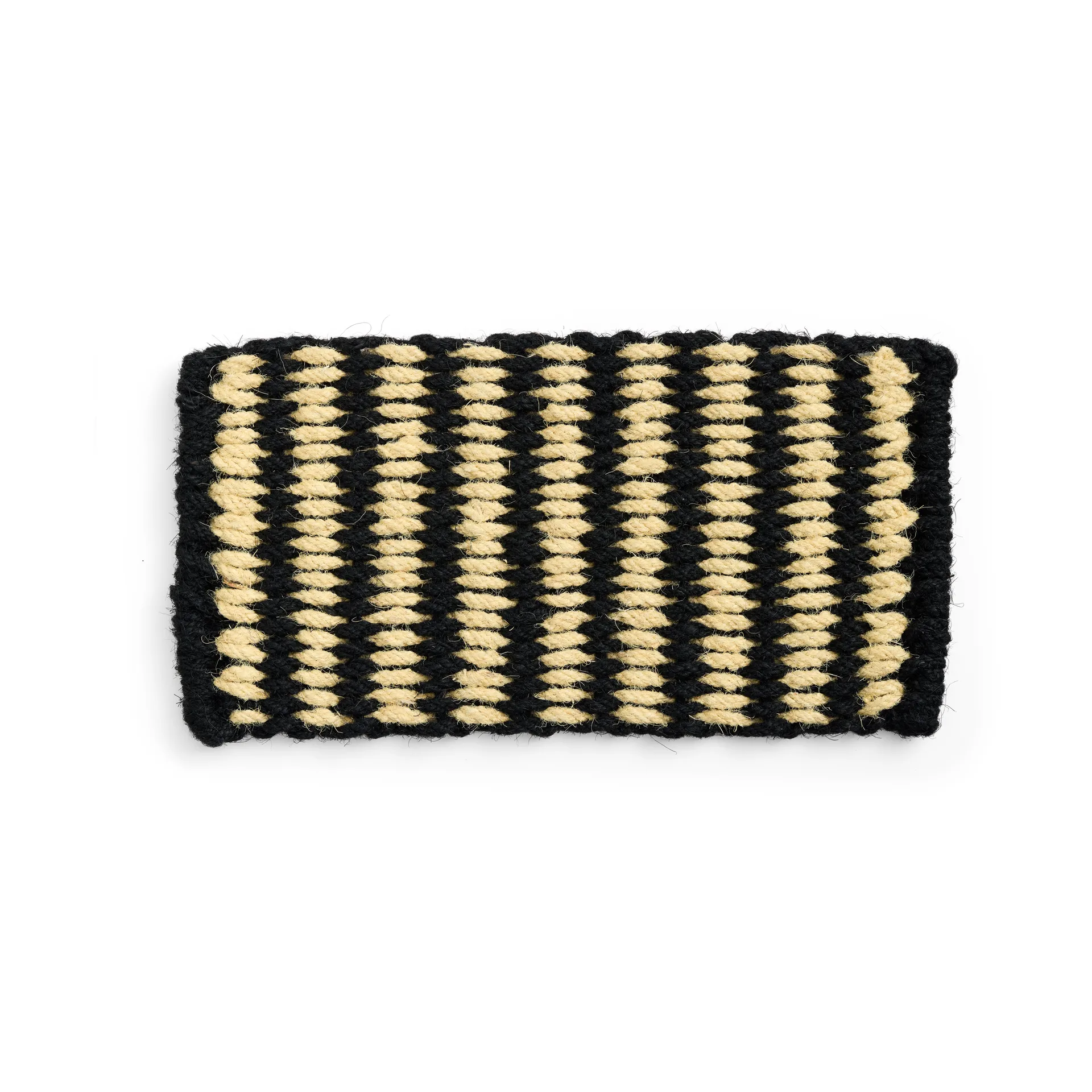 Coco Stripe Wide dörrmatta, Black-white HAY