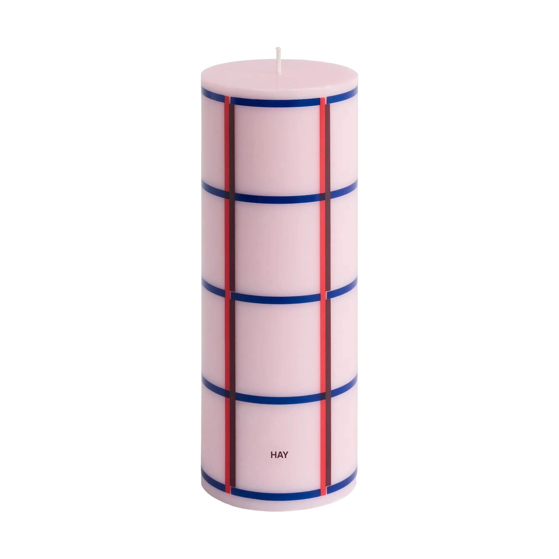 Column Candle blockljus medium 20 cm, Light pink-red-bordeaux-dark blue HAY