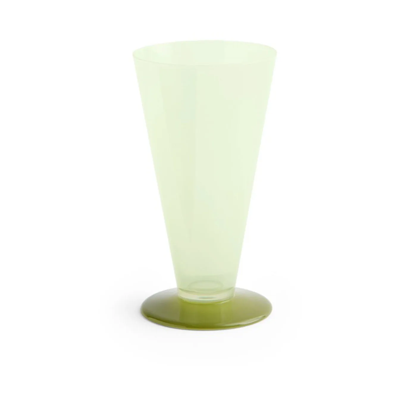 Conical vas, Light green-dark lime, small HAY