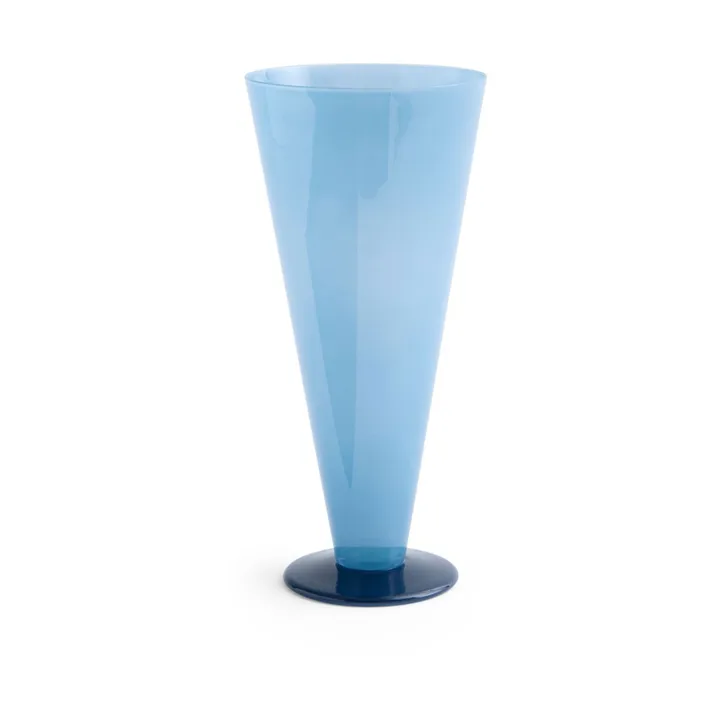 Conical vas - Petrol blue-dark blue, large - HAY