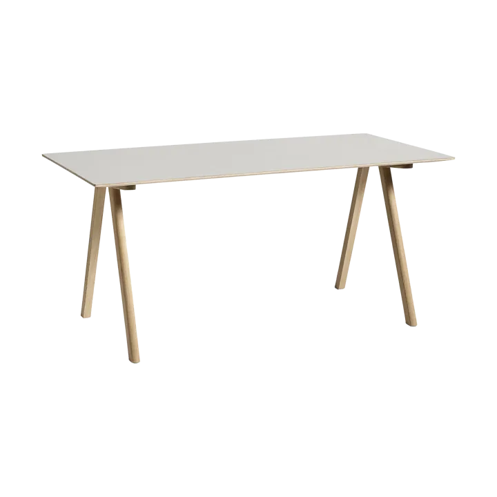 CPH10 2.0 skrivbord 80x160 cm - Off white linoleum-lacq. oak - HAY