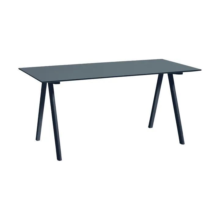CPH10 2.0 skrivbord 80x160 cm - Smokey blue linoleum-Deep blue - HAY