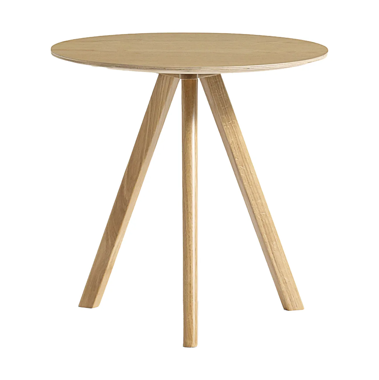 CPH20 2.0 soffbord Ø50 cm, Lacquered oak-oak veneer HAY