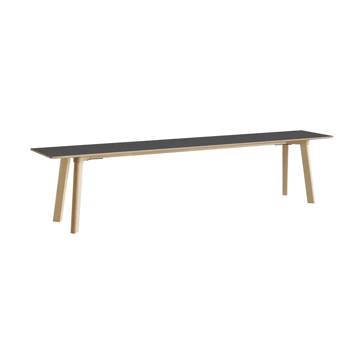 CPH215 Deux 2.0 bänk 200 cm - Stone grey-untreated beech - HAY