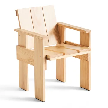 Crate Dining Chair karmstol - Water-based lacquered pinewood - HAY