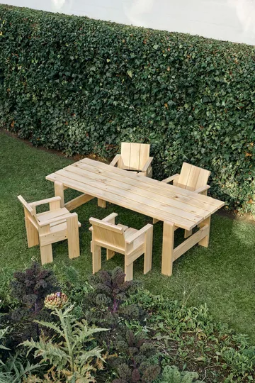 Crate Dining Chair karmstol - Water-based lacquered pinewood - HAY