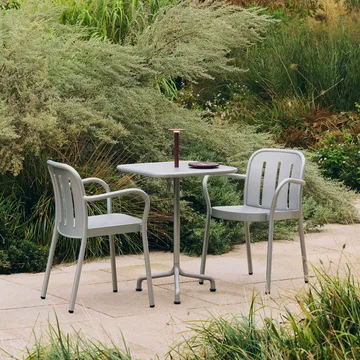 Deville bord - Silver grey, 60x70x74 cm - HAY