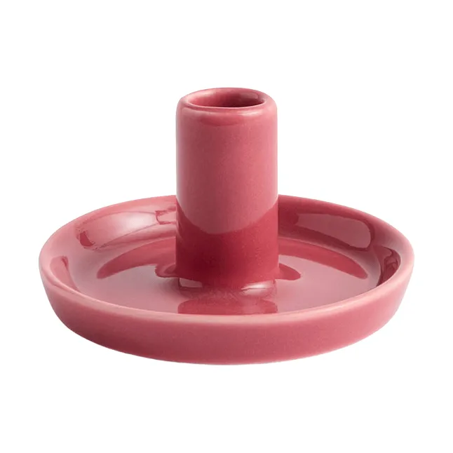 Disc ljusstake, Berry pink, x-small, Ø7x4 cm HAY