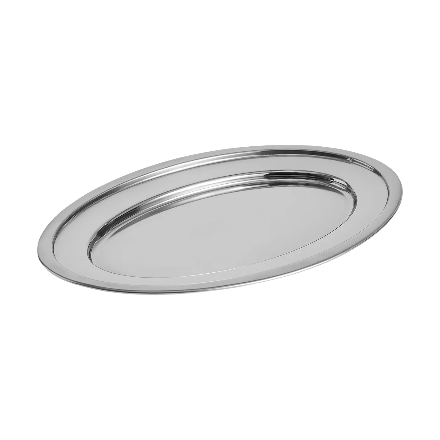 Essential Steel serveringsfat, Rostfritt stål, ovalt, Large HAY
