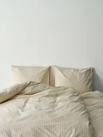 Fineline påslakan 150x210 cm - Ivory - HAY