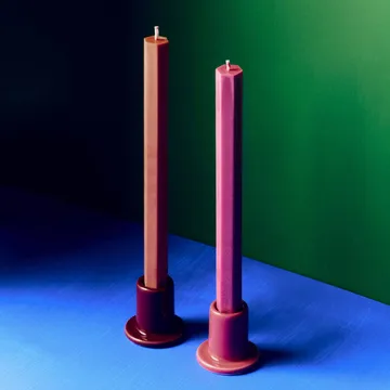 Hexagon Candle ljus mix 4-pack - Berry - HAY