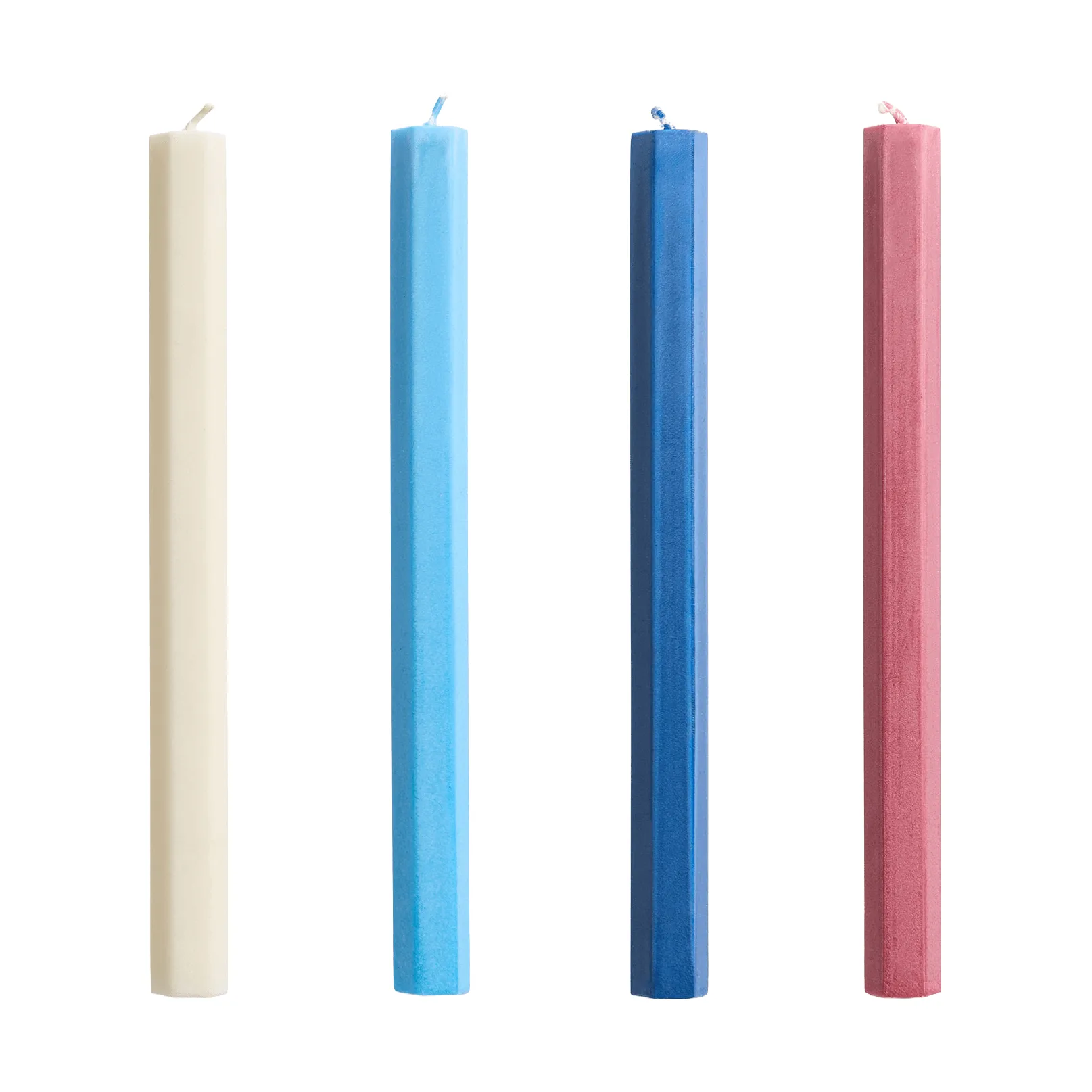 Hexagon Candle ljus mix 4-pack, Marine HAY