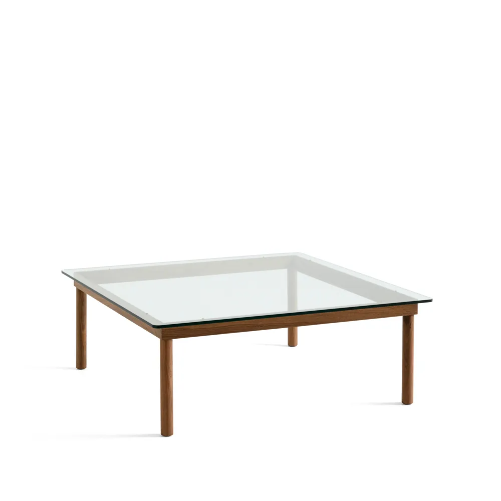 Kofi soffbord, Walnut-clear glass, 100 cm HAY