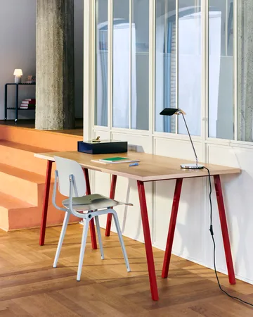 Loop Stand matbord 77,5x160 cm - Maroon red-klarlackad ek - HAY