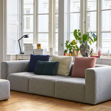 Mags 2,5-sits soffa - tyg Canvas 356 röd - HAY