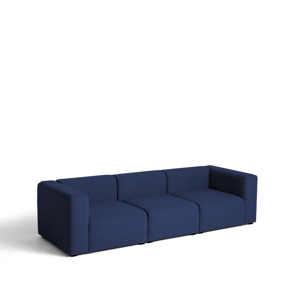 Mags 3-sits soffa, tyg Hallingdal 65 764 blue HAY