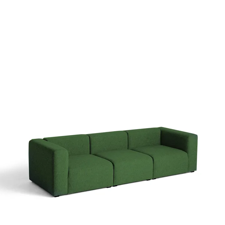 Mags 3-sits soffa - tyg Hallingdal 65 944 green - HAY
