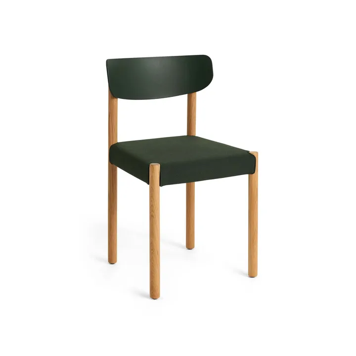 Pack Chair 11 stol - Oljad ek-palm green-Steelcut 975 - HAY