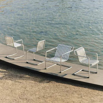 Palissade Cantilever Low loungefåtölj - Hot galvanised steel - HAY