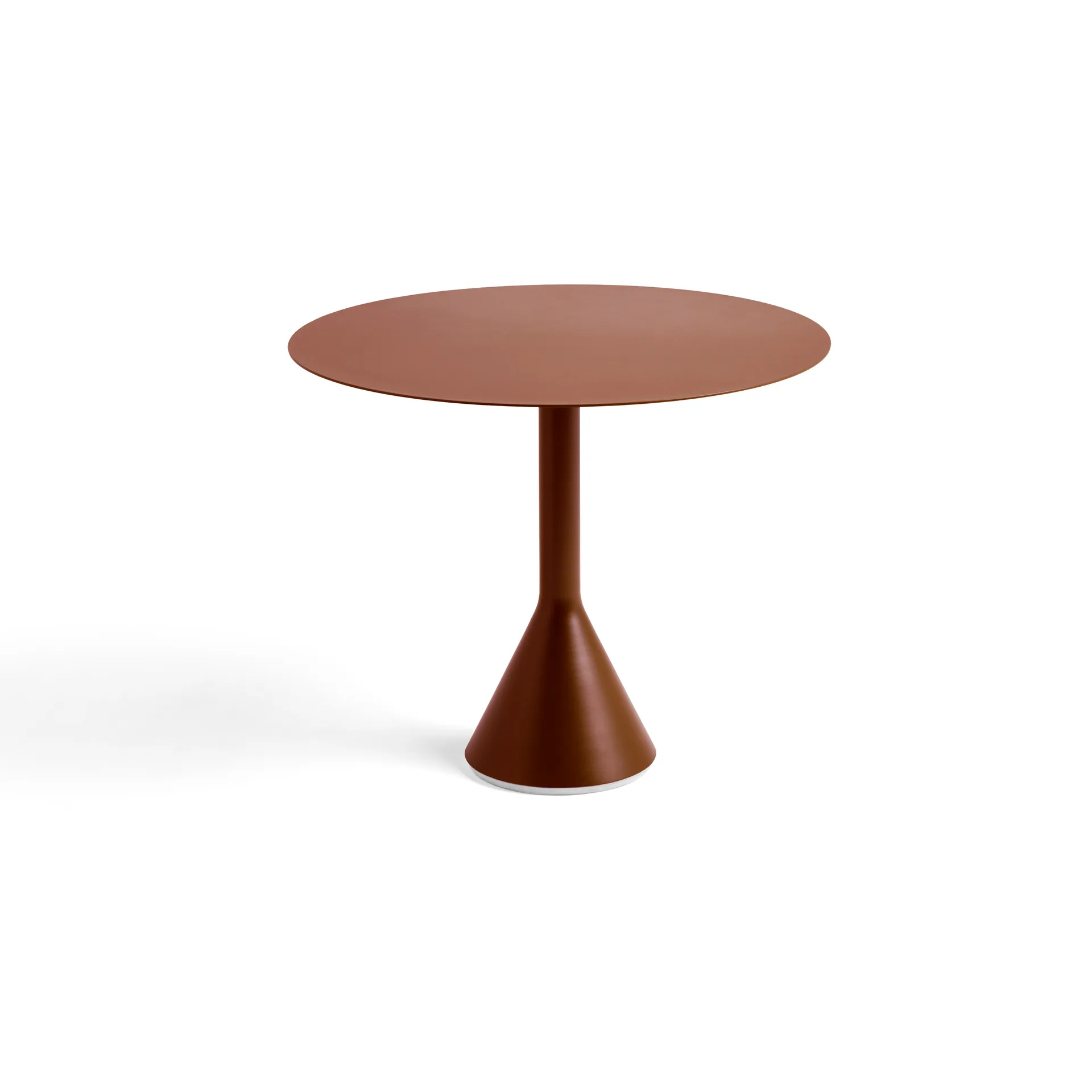 Palissade Cone runt cafébord, Iron red, Ø90 cm HAY