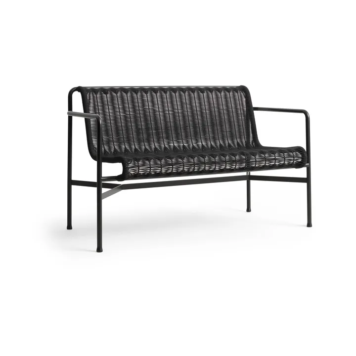 Palissade Cord Dining bänk med armstöd - Anthracite - HAY