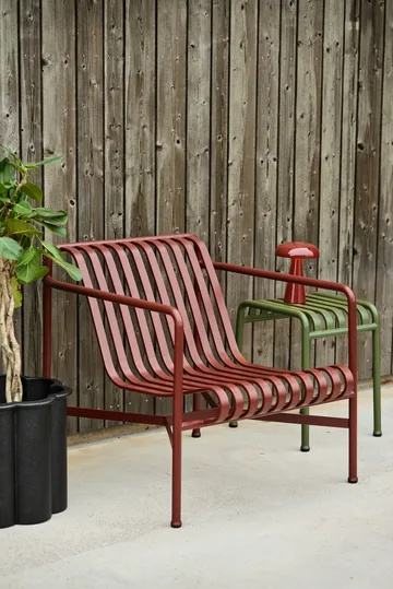 Palissade Low loungefåtölj - Iron red - HAY
