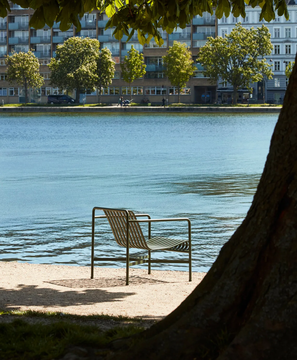 Palissade Low loungefåtölj, Olive HAY
