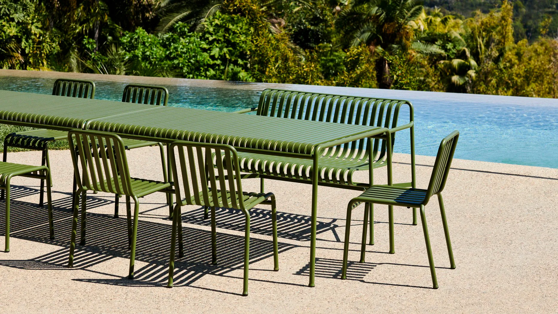 Palissade matbord 170x90 cm, Olive green HAY