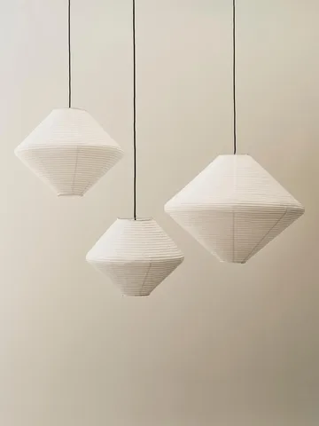 Paper Shade Diamond lampskärm - Classic white, Ø50 cm - HAY