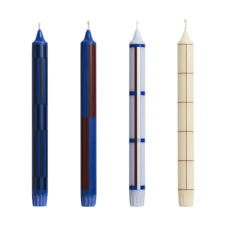 Pattern ljus mix 4-pack - Blue-silver - HAY