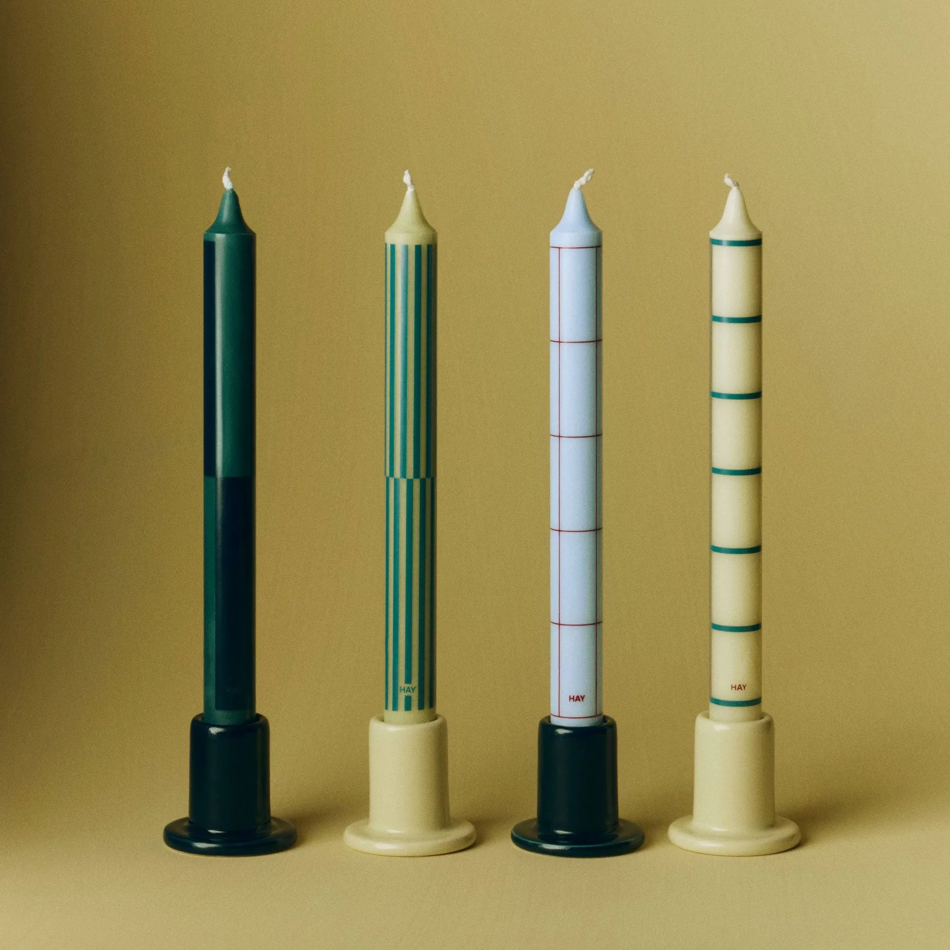 Pattern ljus mix 4-pack, Green-silver HAY