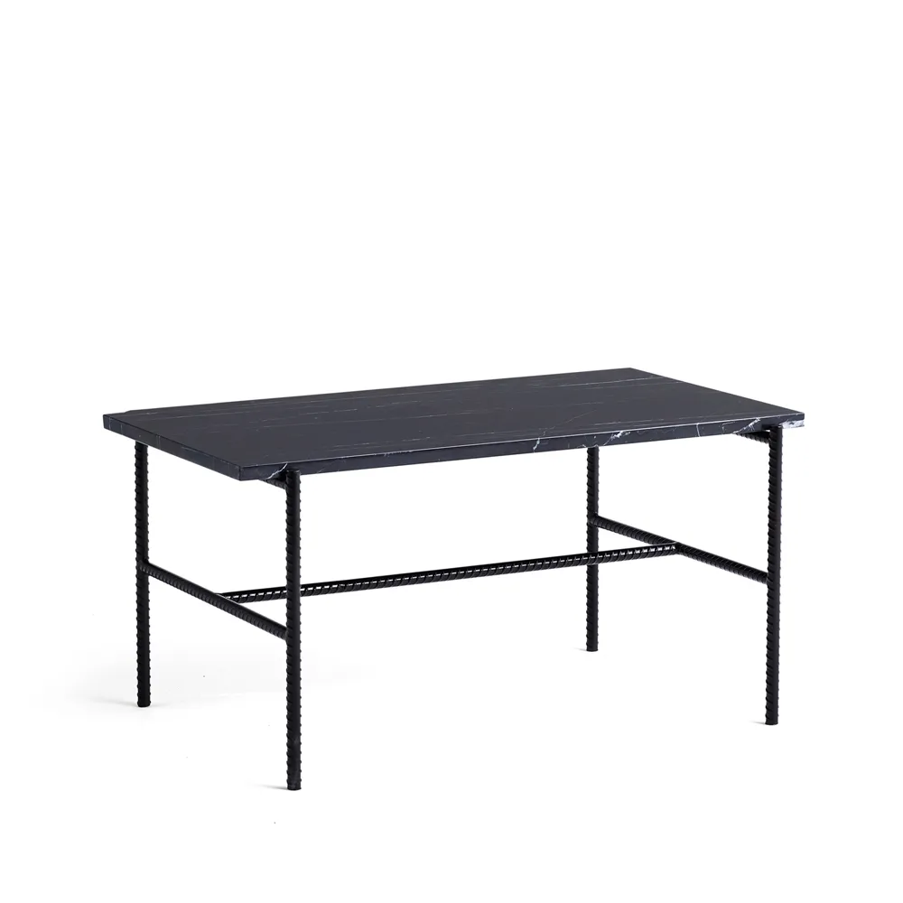 Rebar soffbord 80x49x40,5 cm, Black marble-black HAY