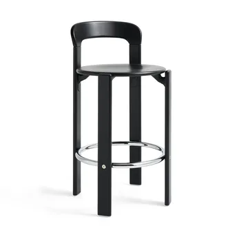 Rey Low barstol lackad 65 cm - Deep black - HAY