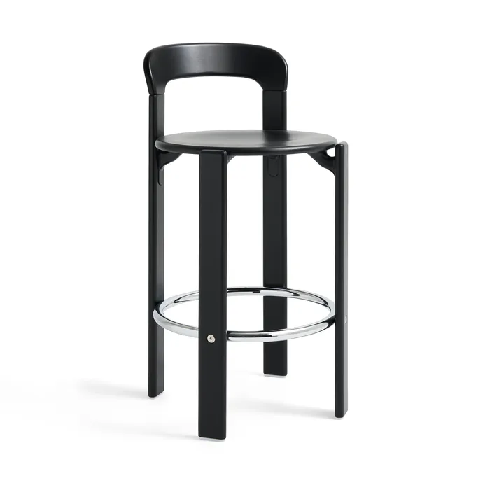 Rey Low barstol lackad 65 cm - Deep black - HAY