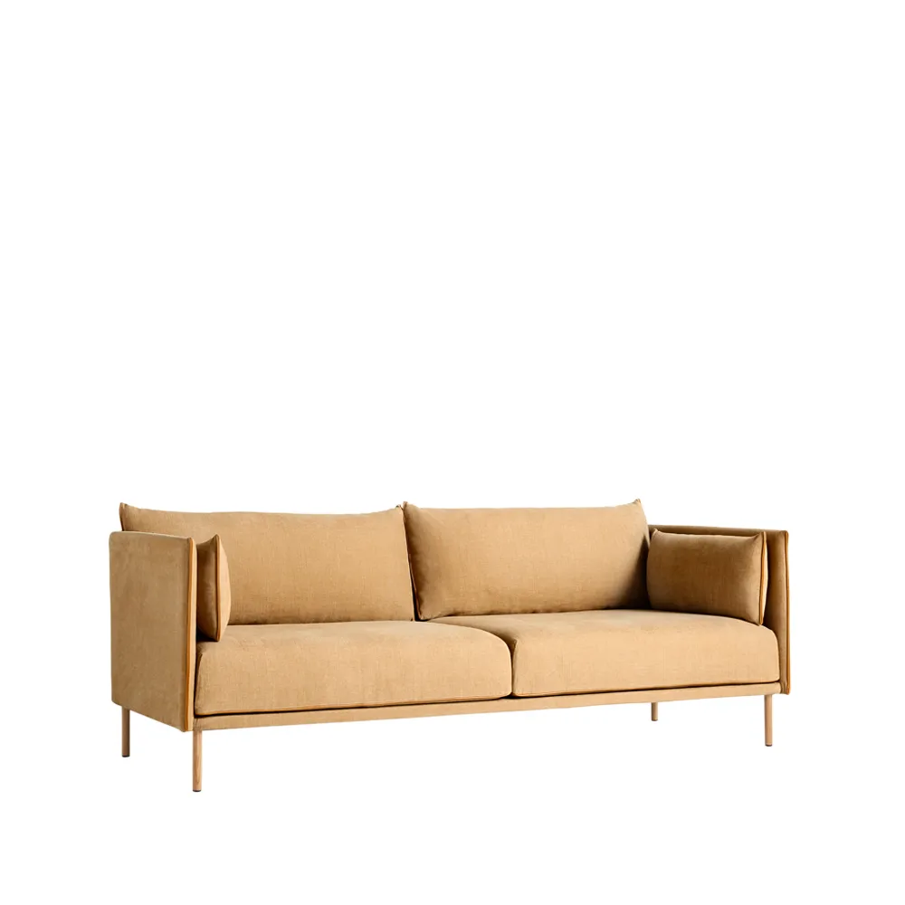 Silhouette 3-sits soffa, Cognac-oljade ekben HAY