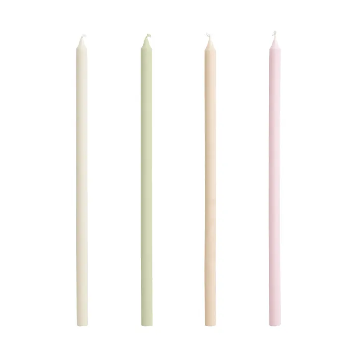 Slim ljus 4-pack - Pastels - HAY