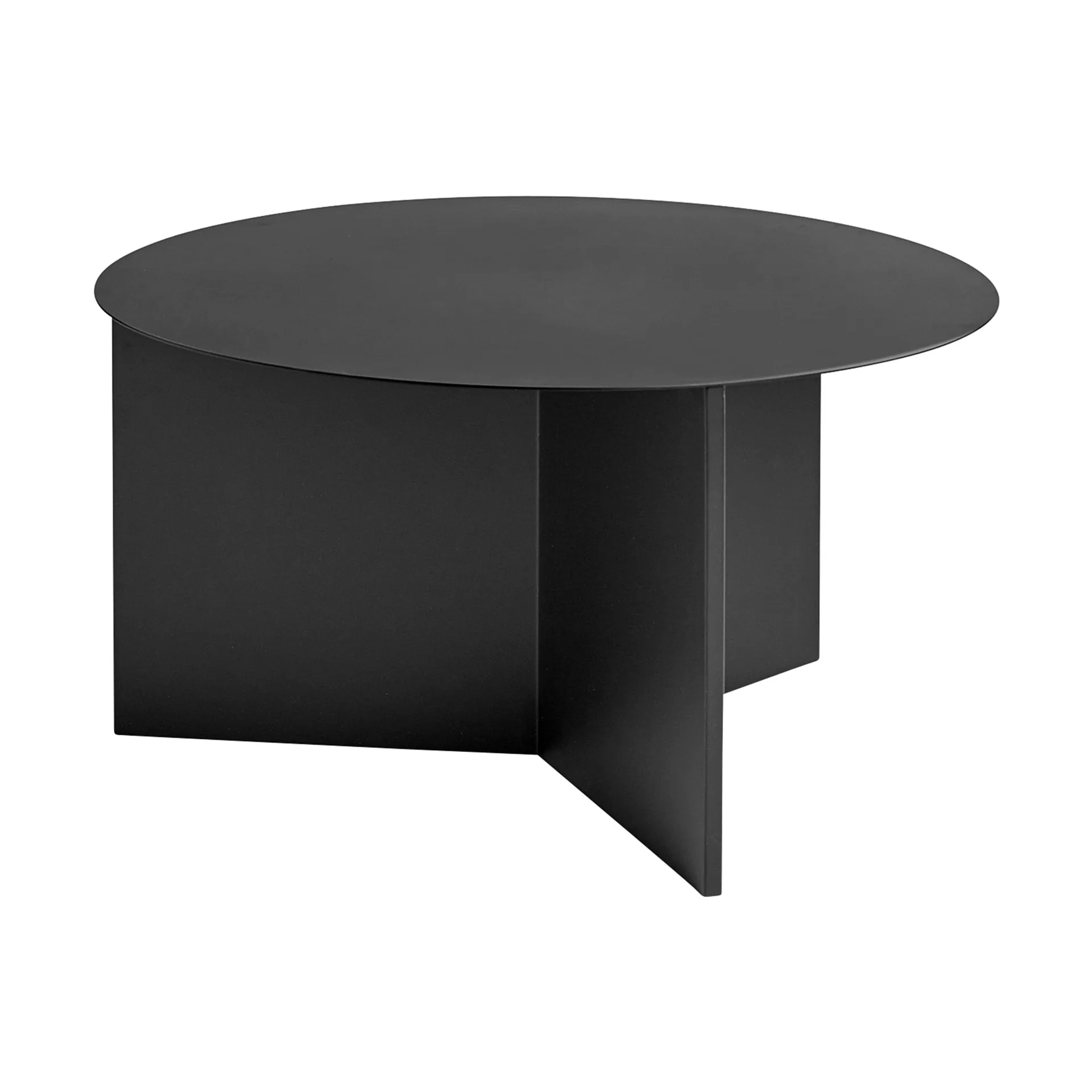 Slit soffbord Ø65 cm, Black HAY