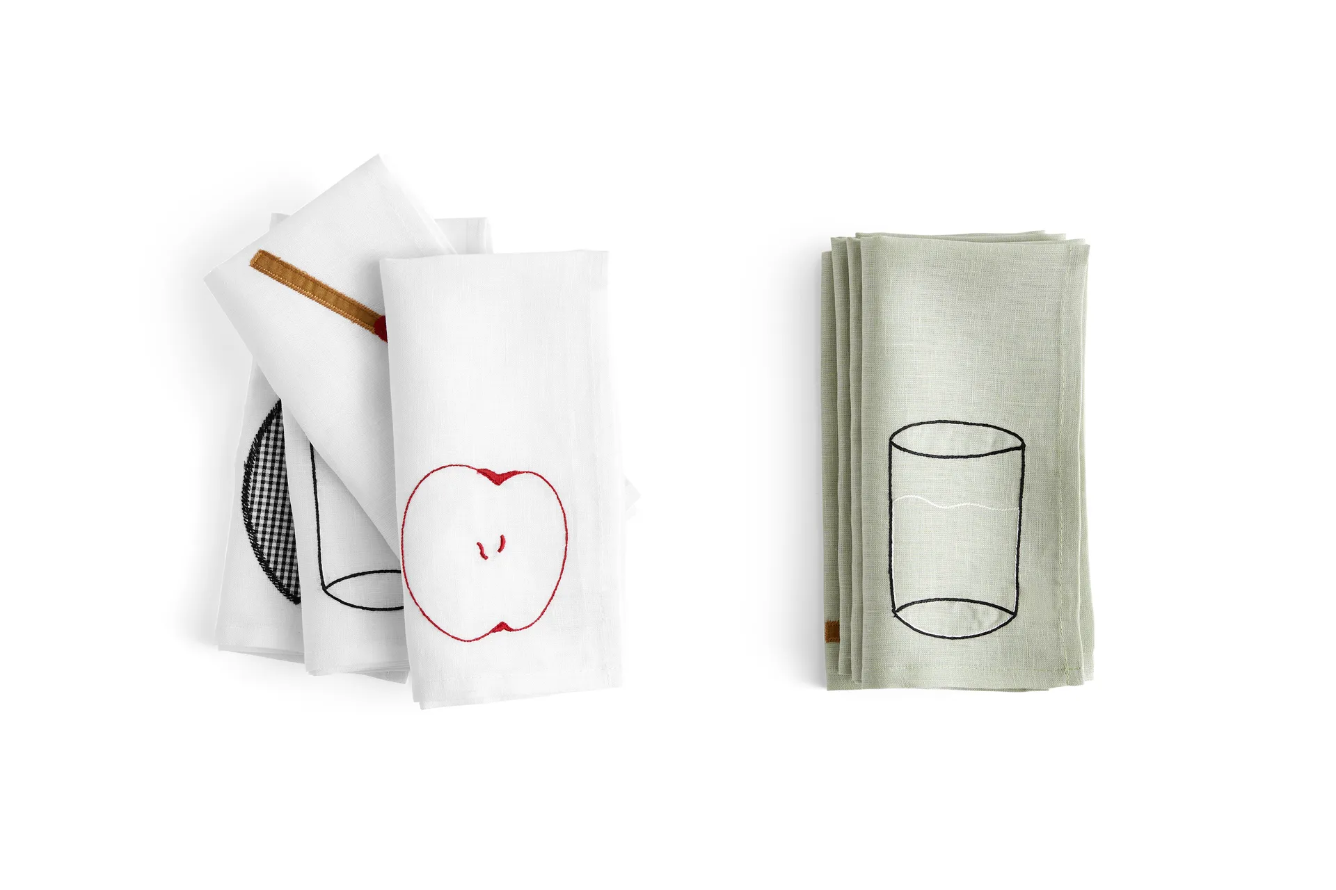 Sobremesa linneservett 45x45 cm 4-pack, White HAY