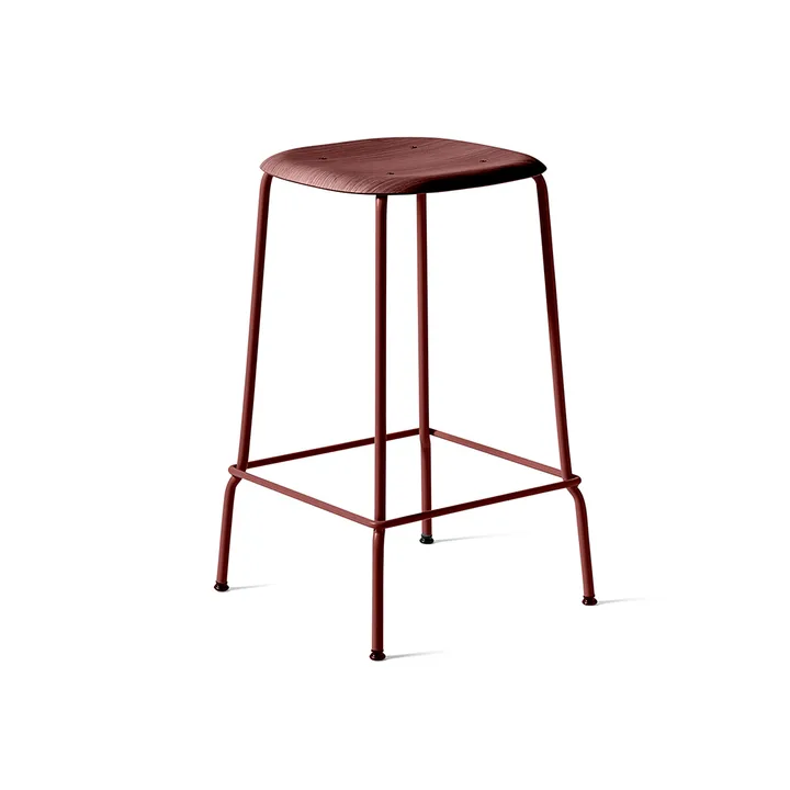 Soft Edge 30 Low barpall - Fall red, fall red stålstativ - HAY
