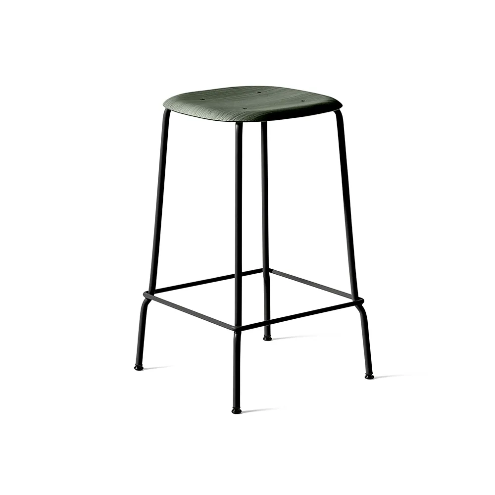 Soft Edge 30 Low barpall, Hunter, svart stålstativ HAY