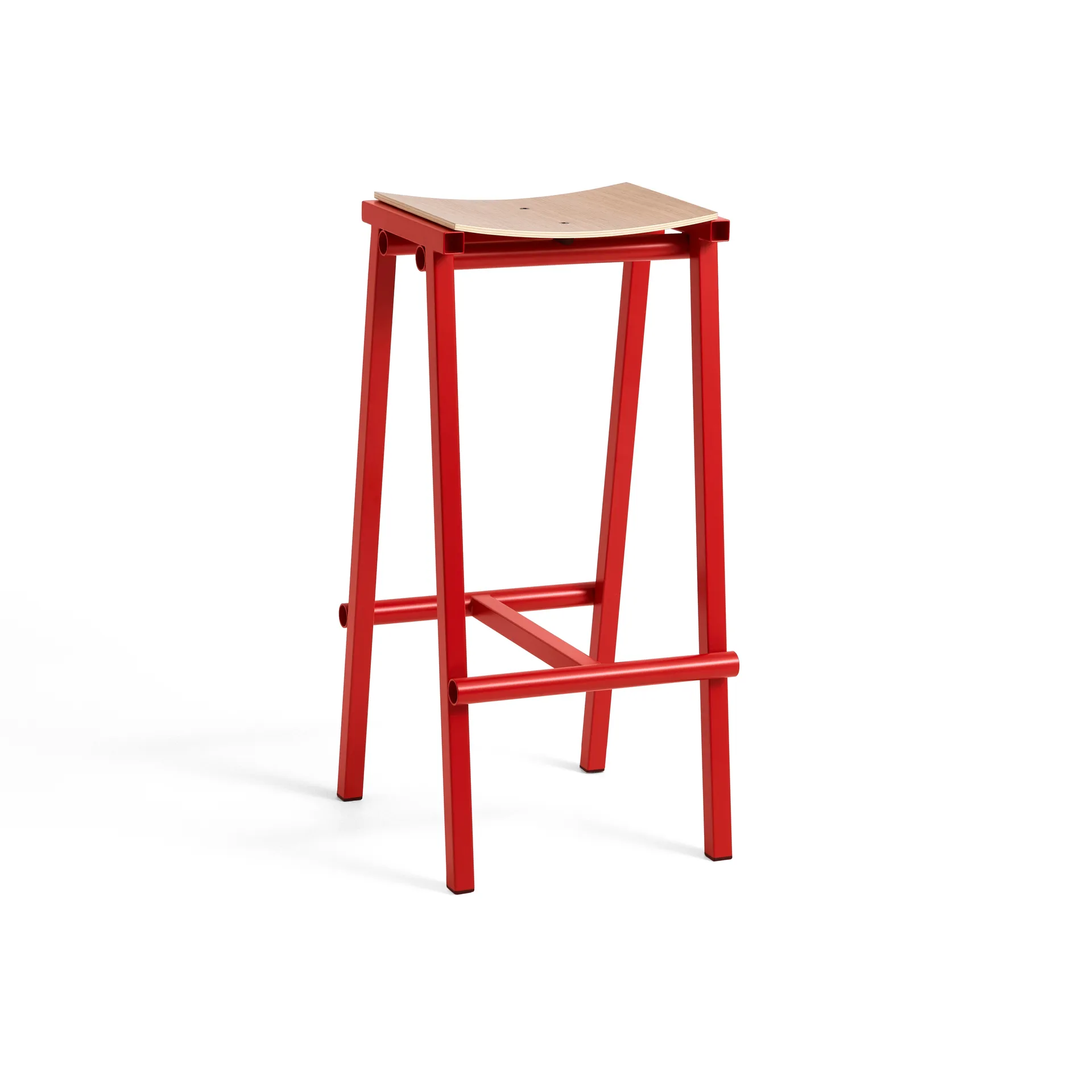Taburete 8 high barstol 75 cm, Signal red (röd) HAY