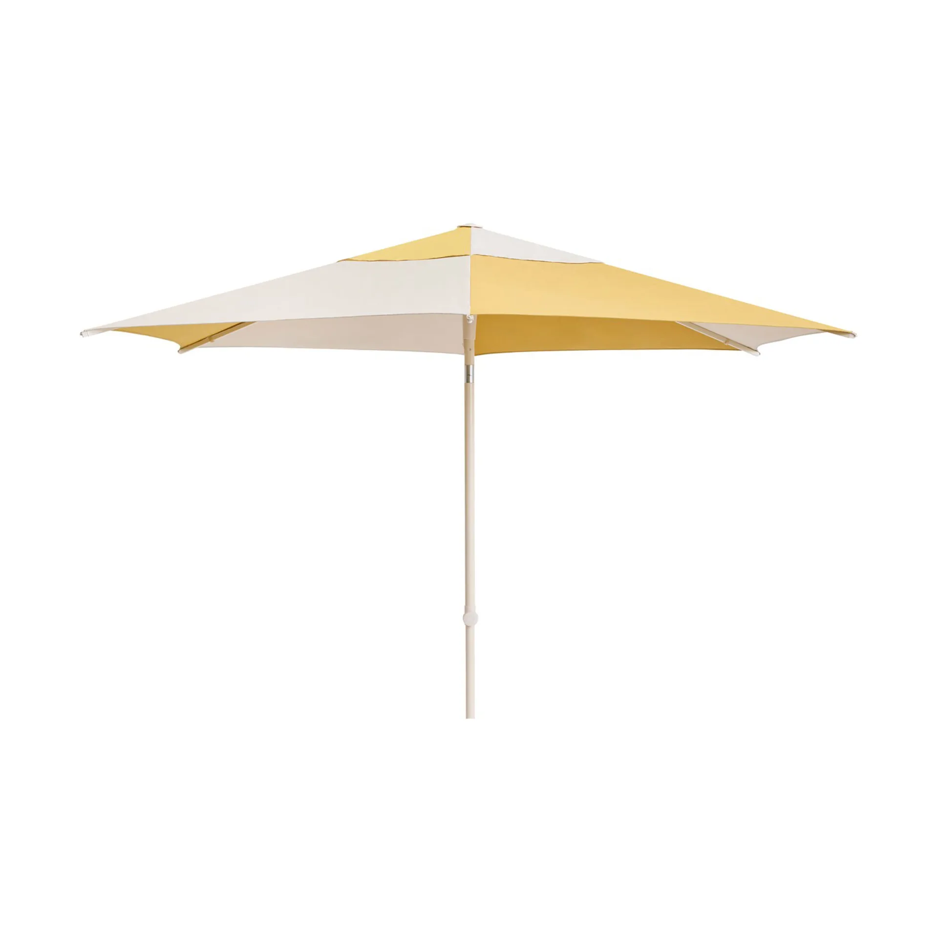 Terrazza Hexagon parasoll, Off white-ochre HAY