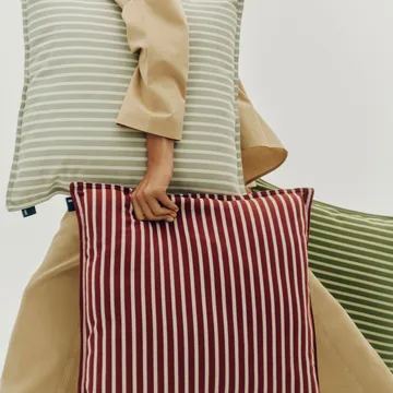 Terrazza kudde - Grey bold stripe, 50x50 cm - HAY